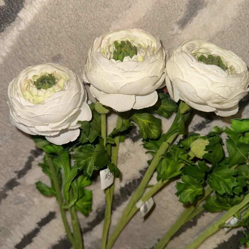 Z Gallerie  Exquisite Ranunculus Stems The Epitome of Romantic Elegance set of 9